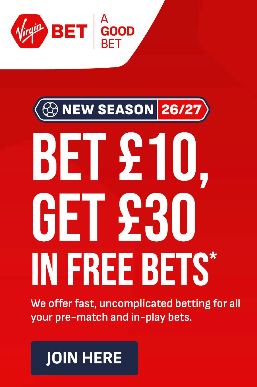 Virgin Bet Sign Up Offer