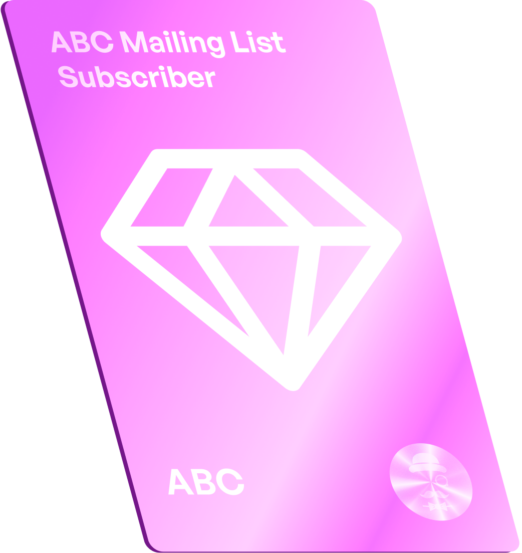 Landing page mailing list