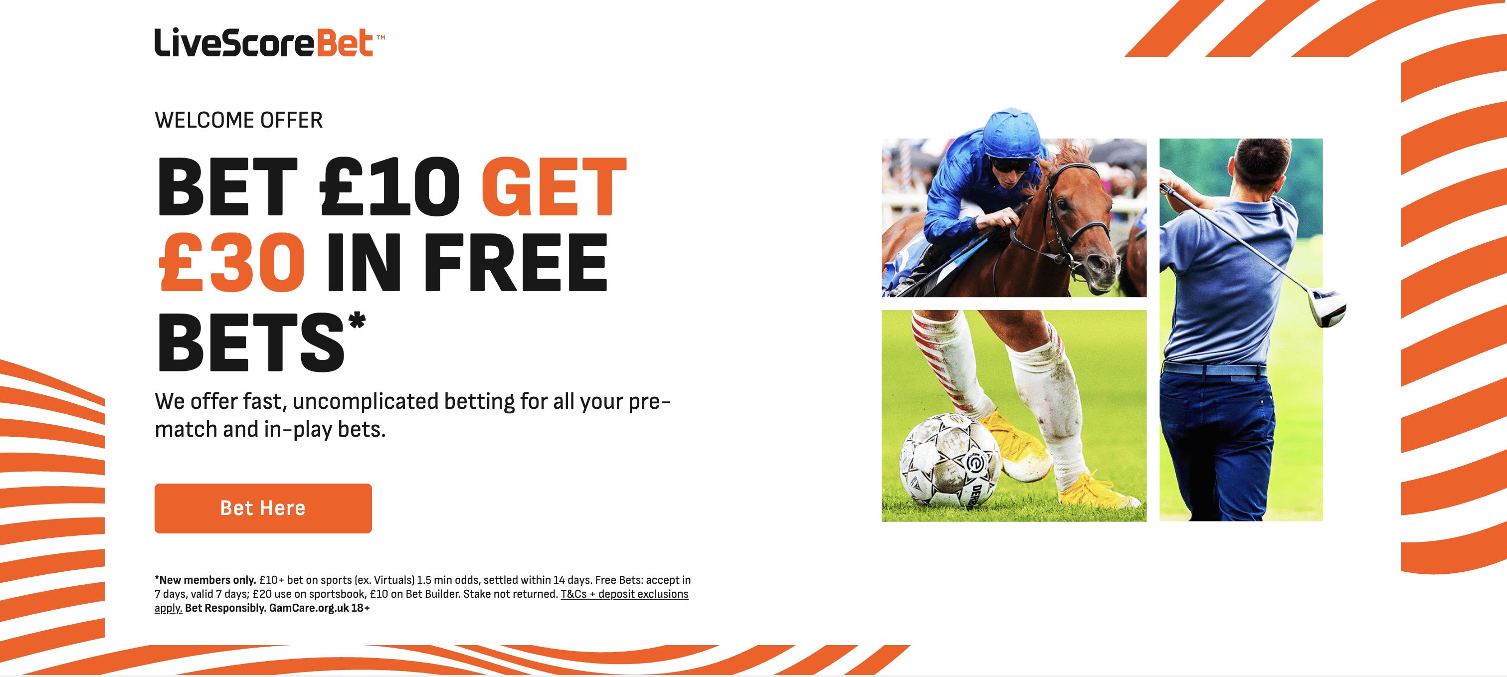 Livescore Bet Sign Up Offer