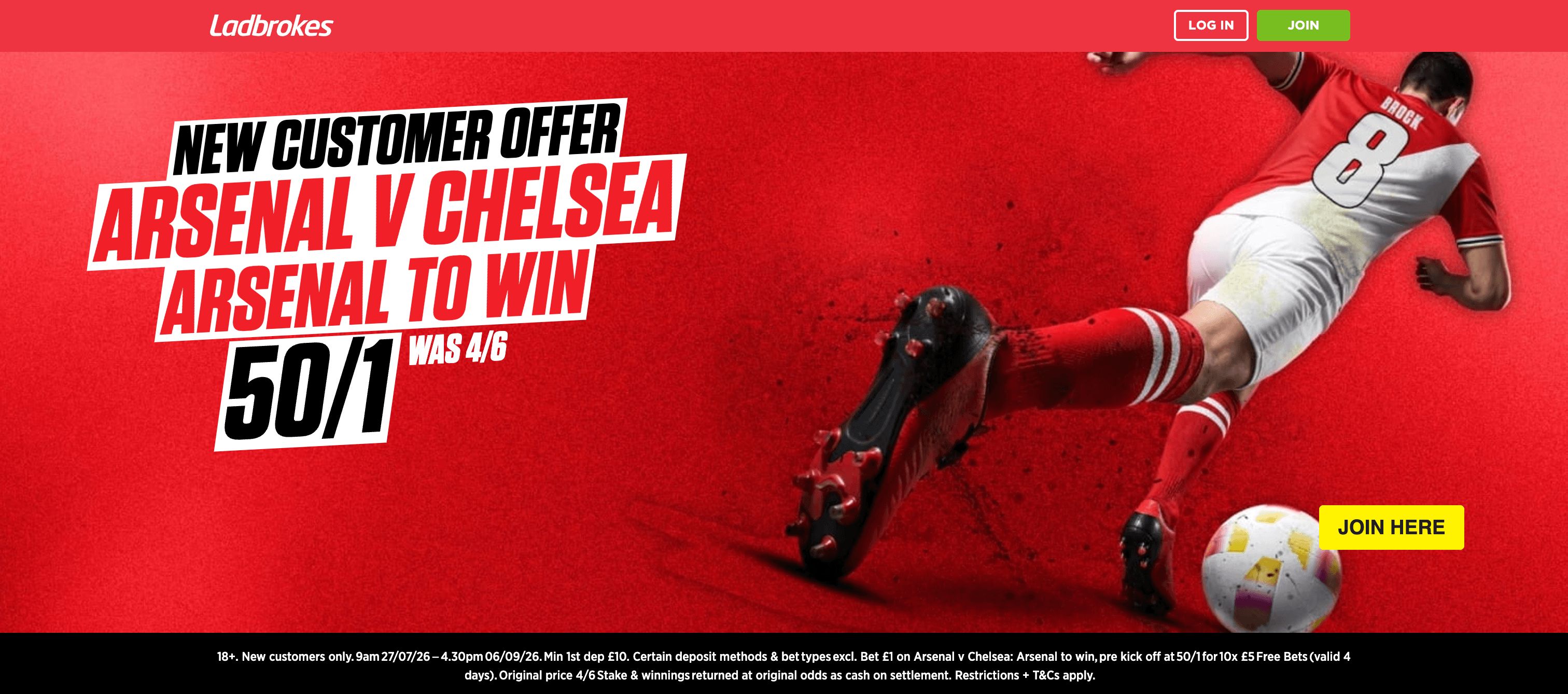 Ladbrokes Arsenal 50